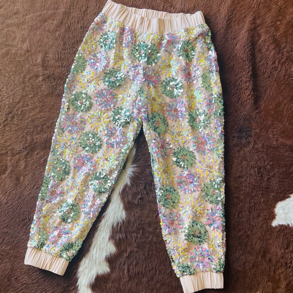 Anthropologie sequin pants. Size S. Never worn, tag still on.